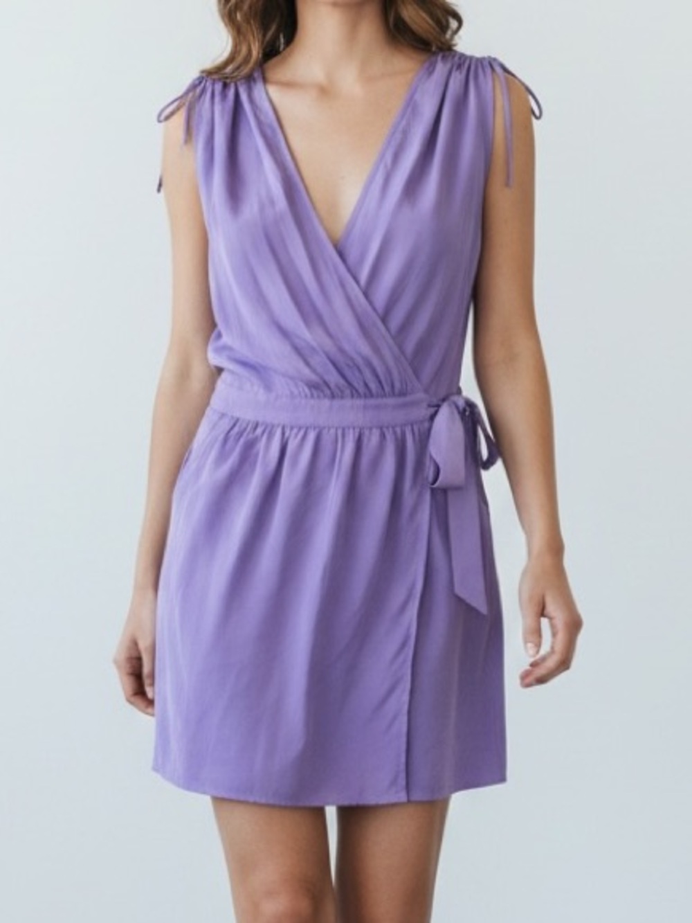 Tara Jarmon Lilac Silk Dress